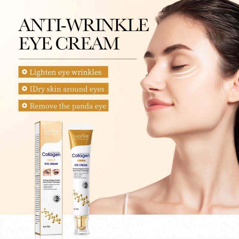 Collagen Anti Aging Eye Cream Best Repair for Dark Circles and Instant Eye Bag Removal