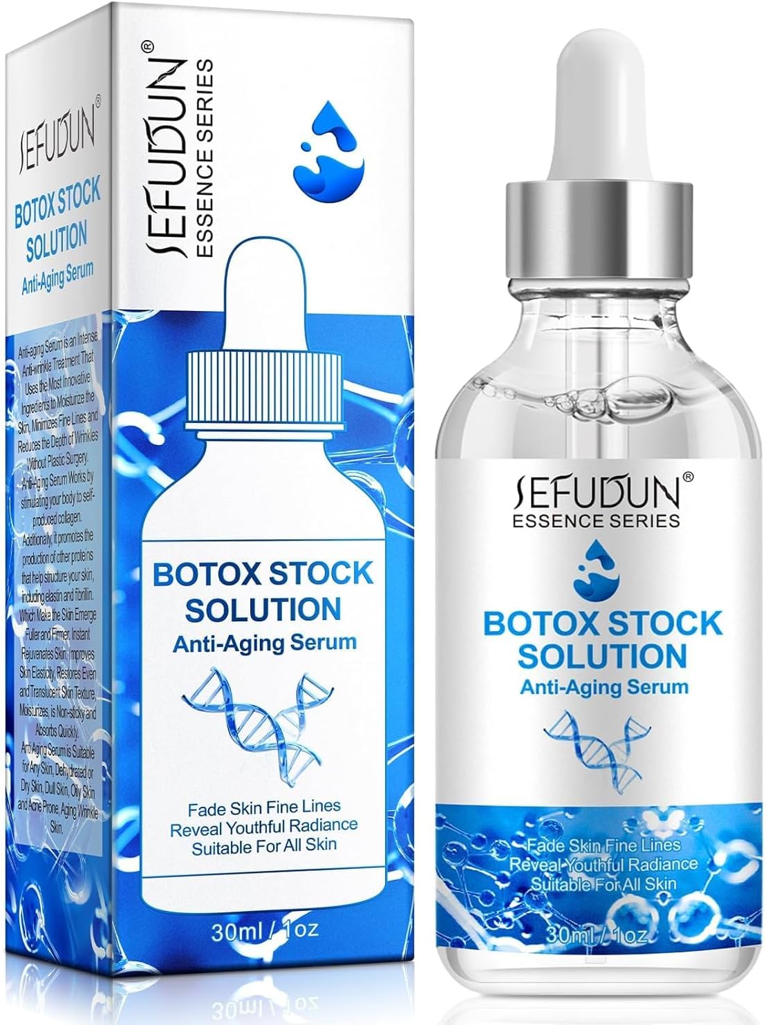 Most Effective Botox Stock Solution, Intense Anti-Wrinkle Anti-Aging Facial Serum