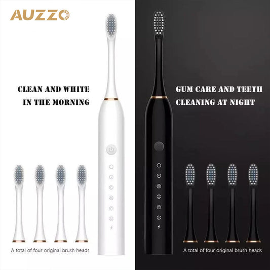Newest Rechargeable Deep Cleaning Electric Toothbrush With 4 extra Brush Heads