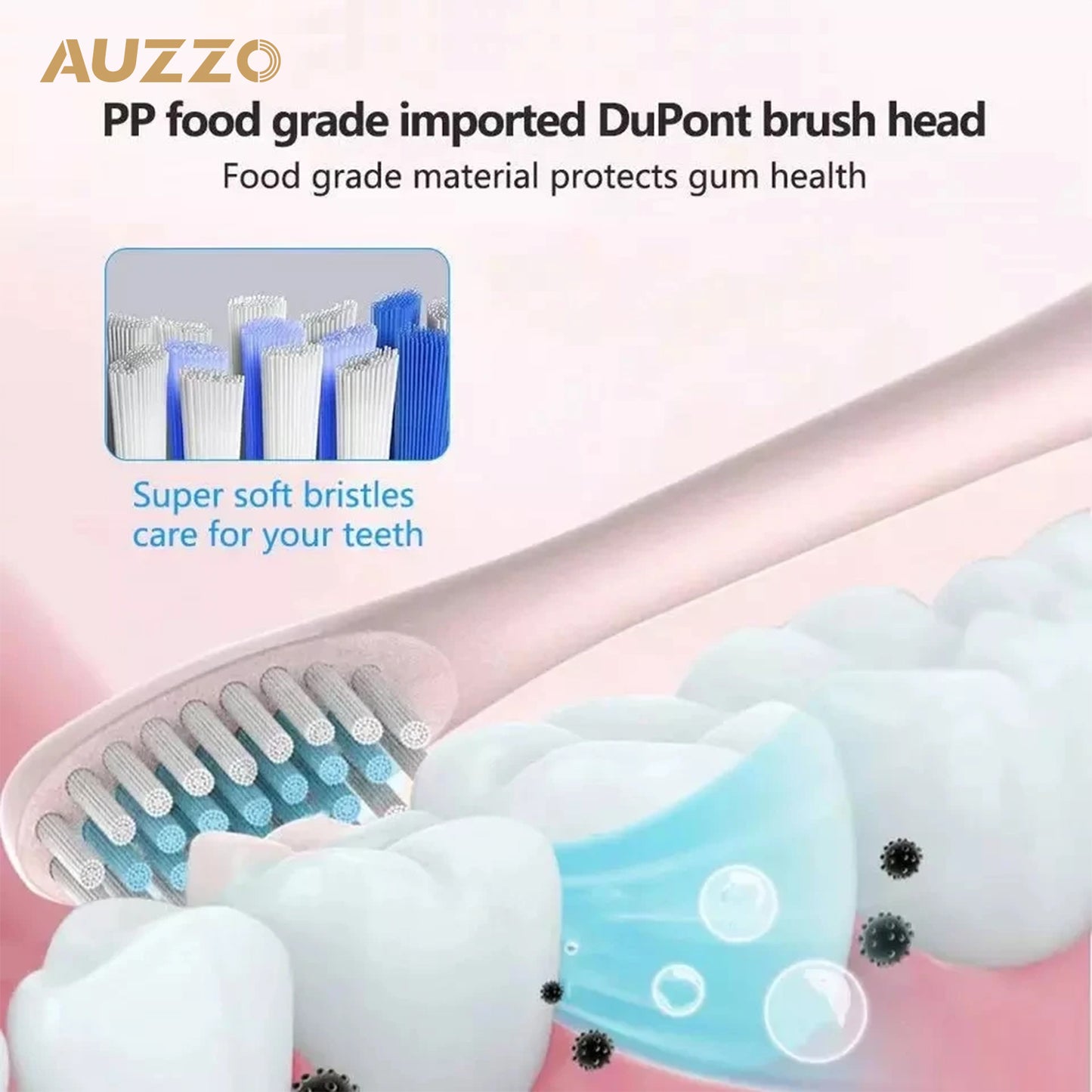 Newest Rechargeable Deep Cleaning Electric Toothbrush With 4 extra Brush Heads