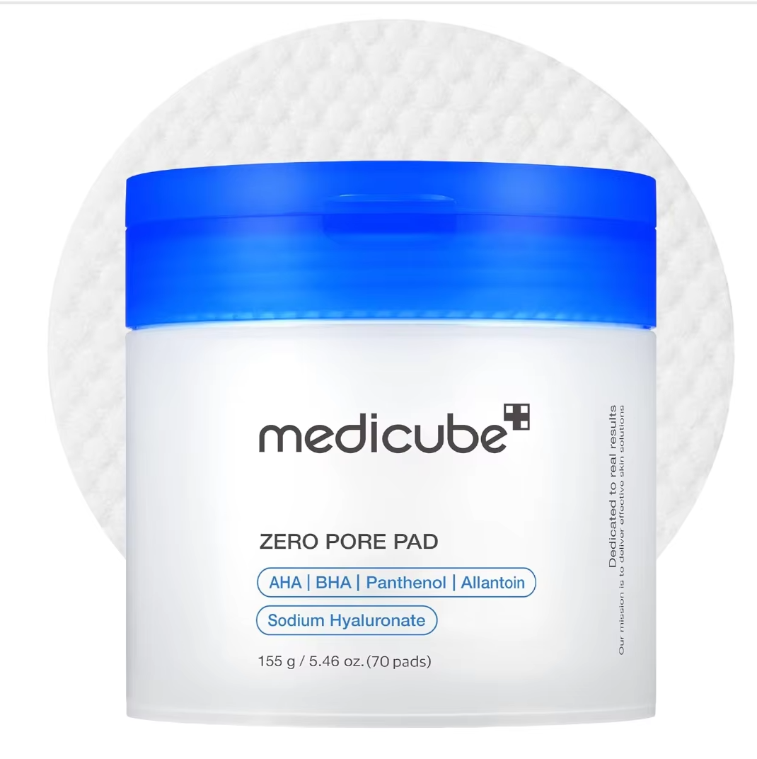 Medicube Zero Pore Pad 2.0 AHA BHA Panthenol and Allantoin Exfoliating Toner Pads
