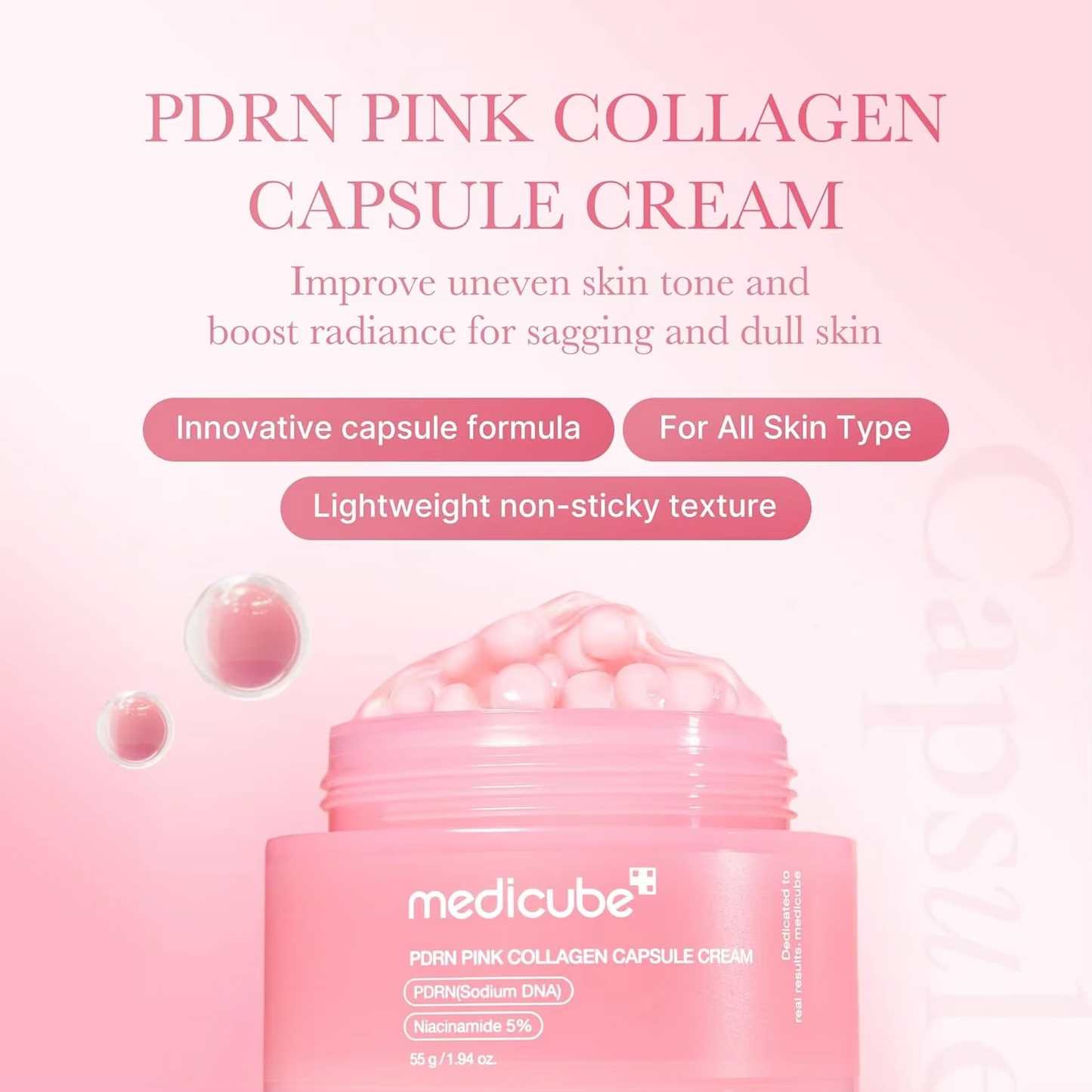Medicube PDRN Pink Collagen Capsule Cream (55 g / 1.94 oz)
