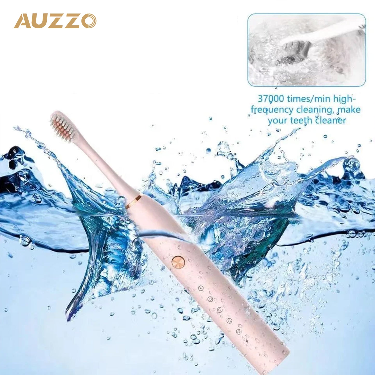 Newest Rechargeable Deep Cleaning Electric Toothbrush With 4 extra Brush Heads