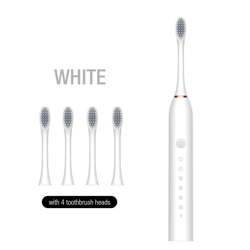 Newest Rechargeable Deep Cleaning Electric Toothbrush With 4 extra Brush Heads