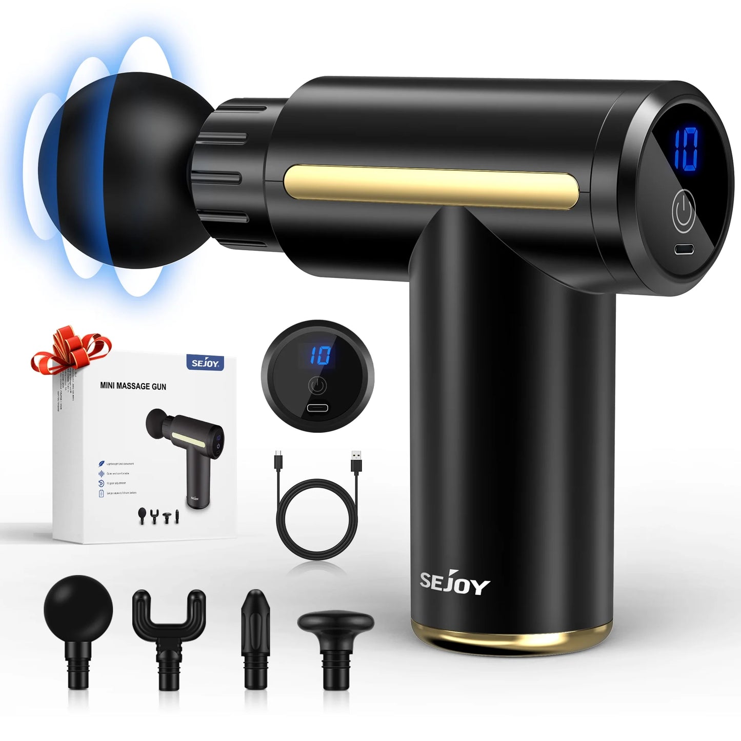 Professional Deep Muscle Massager Gun Vibration Muscle Massage Body Sport Facial Gun