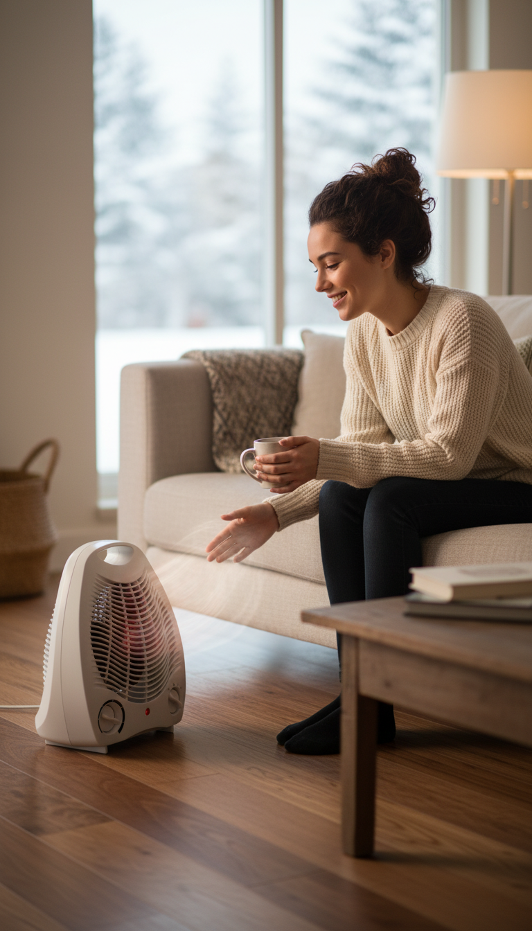 Portable Electric Fan Room Heater