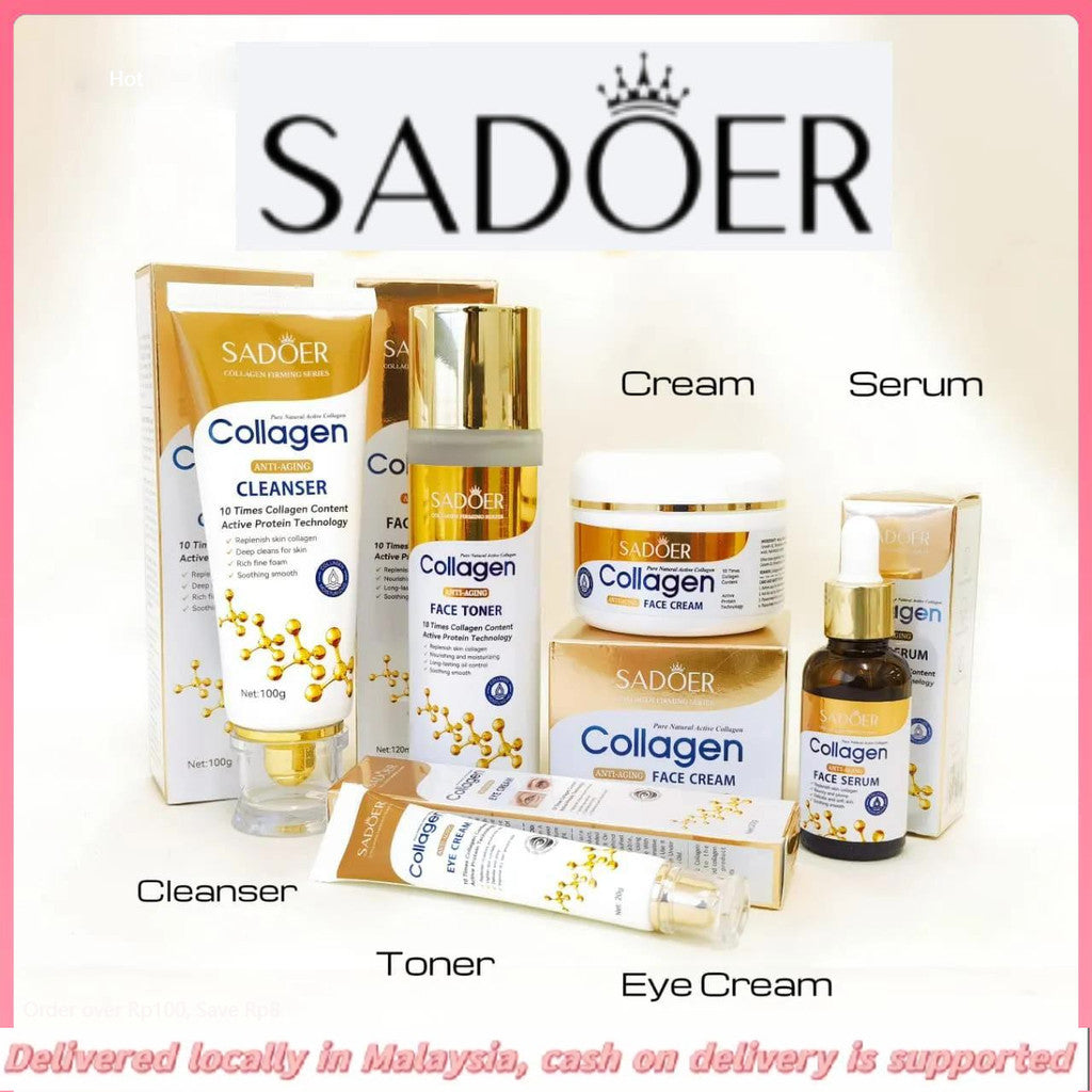 6 in 1 Sadoer Collagen Radiance firming anti aging set