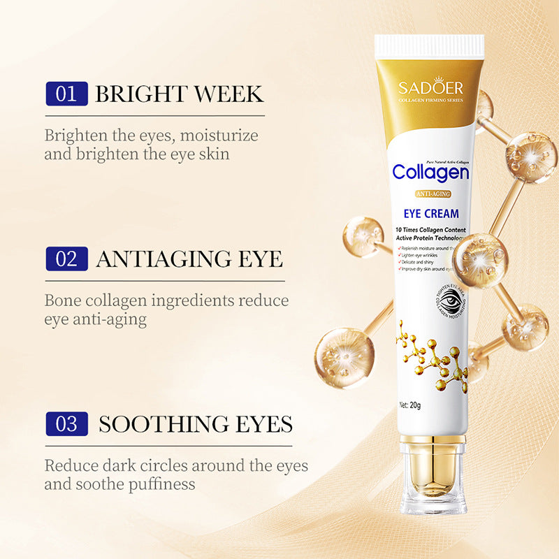 Collagen Anti Aging Eye Cream Best Repair for Dark Circles and Instant Eye Bag Removal