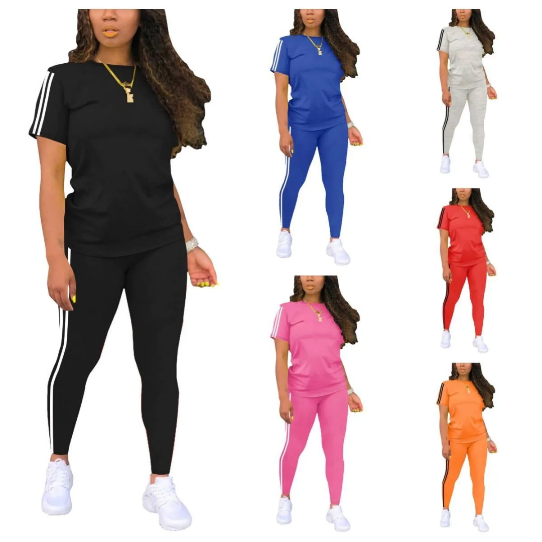 Women's Cotton Casual Two-Piece Short Sets and Pant sets