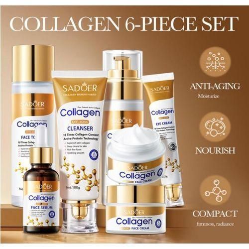 6 in 1 Sadoer Collagen Radiance firming anti aging set