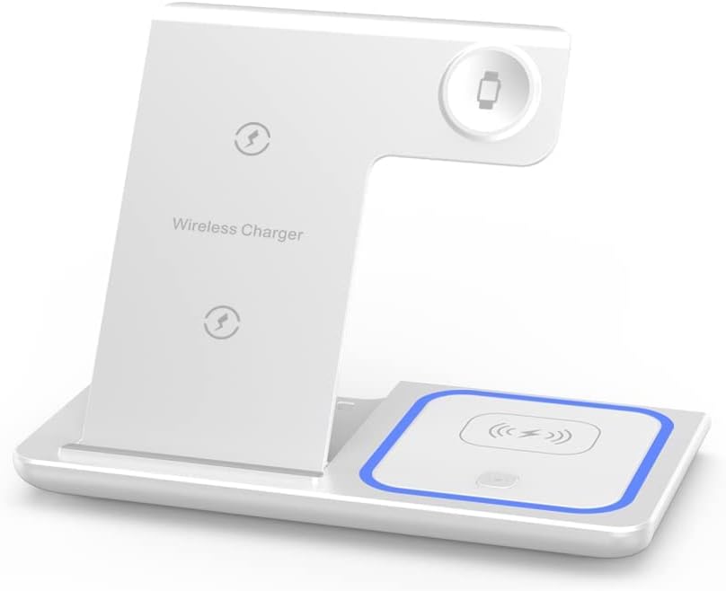 3 in 1 Wireless Charger for compatible Phones, Earbuds and Smart Watches