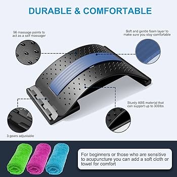 Back Stretcher Back Massager Multi-Level Therapy Spinal Relax For Back Relief