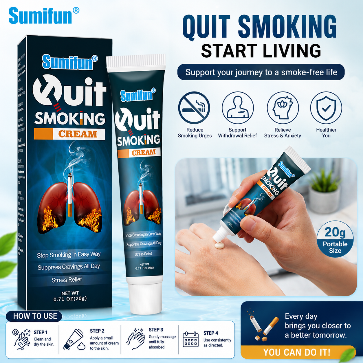 Smoking Cessation Support Cream- 20g