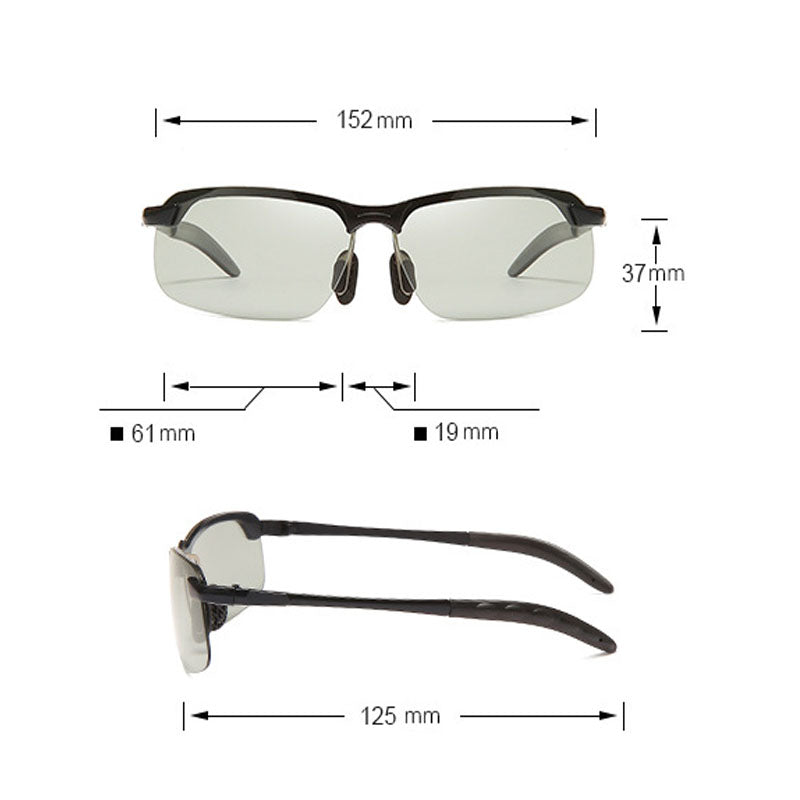 Polarized Night Vision Driving Sun Glasses,  Day and Night Vision Driver's Eyewear Photochromic Sun glasses