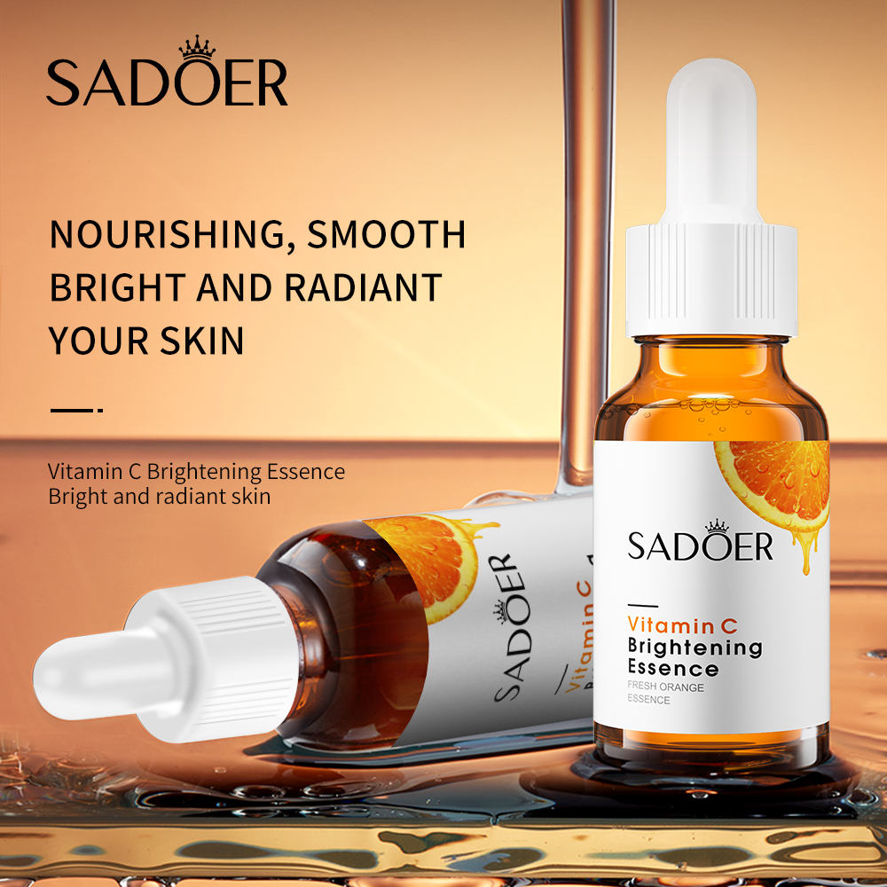 SADOER Vitamin C Orange Extract Essence Skin Rejuvenating Revitalizer Facial Serum