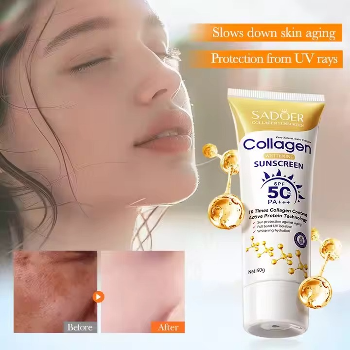 SADOER Collagen SPF50 Sunblock Sunscreen Cream 40ml