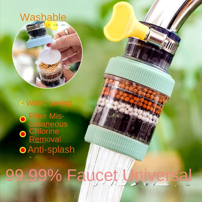 Six-Layer Removable, Reusable and Washable Household Faucet Filter