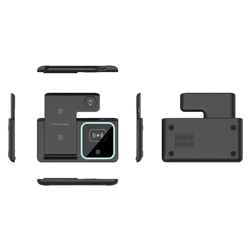 3 in 1 Wireless Charger for compatible Phones, Earbuds and Smart Watches