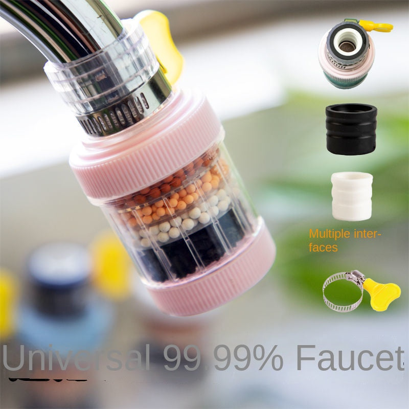Six-Layer Removable, Reusable and Washable Household Faucet Filter