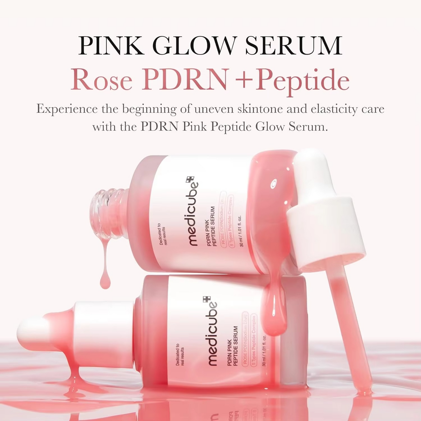 Medicube PDRN Pink Peptide Serum, Pink glow serum, Peptide, Niacinamide Serum