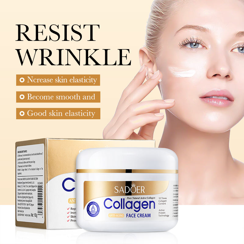 Natural Organic Collagen Hydrating Anti Aging Face Whitening Cream For All Skin