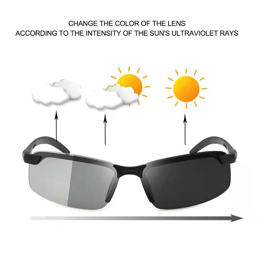 Polarized Night Vision Driving Sun Glasses,  Day and Night Vision Driver's Eyewear Photochromic Sun glasses