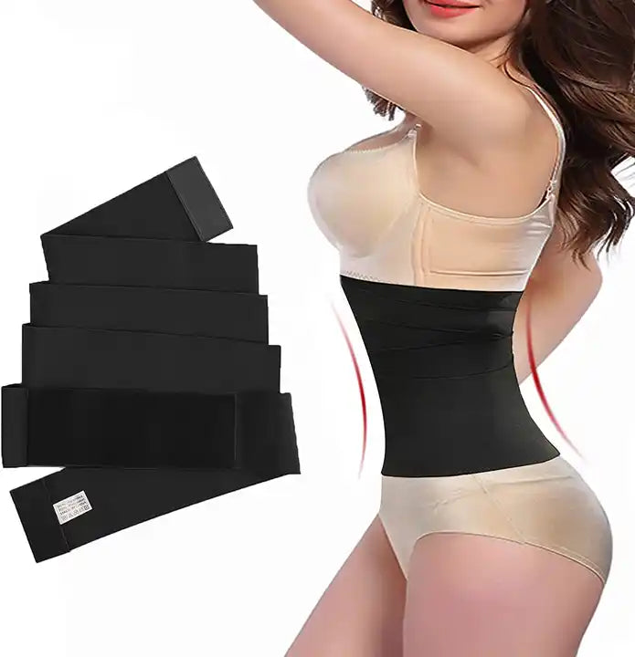 Postpartum Support Flat Tummy Bandage Corset Slimming Stomach Belly Wrap Band Trimmer Body Shaper Waist Trainer Belt For Women