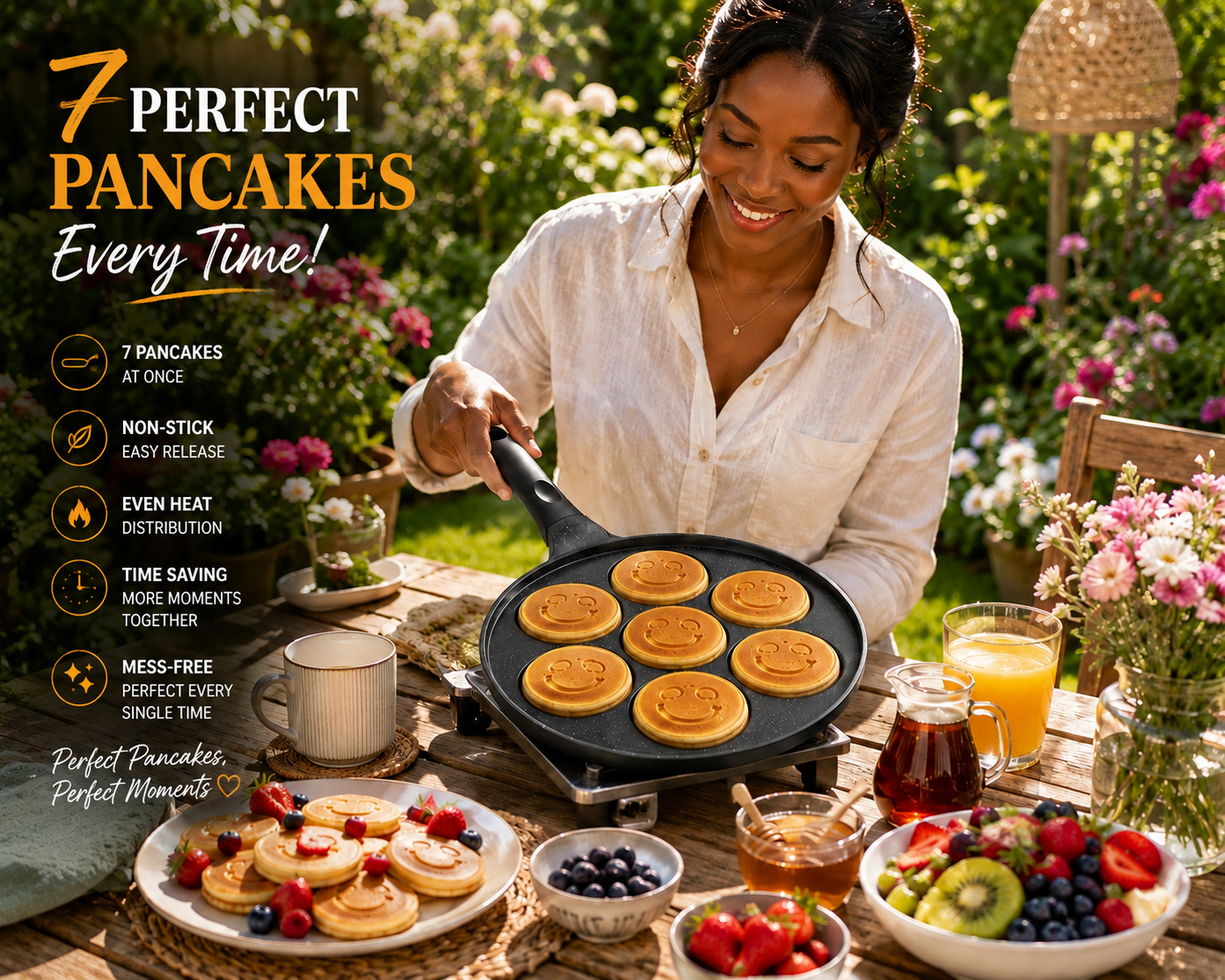 7-Hole Non Stick Pancake Pan