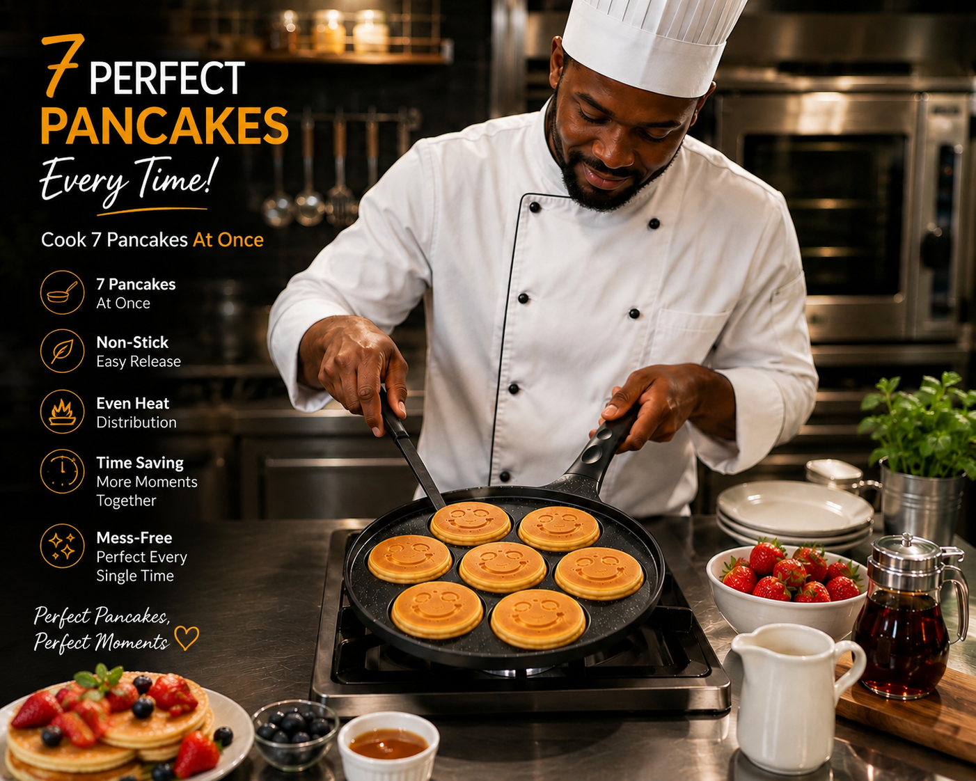 7-Hole Non Stick Pancake Pan
