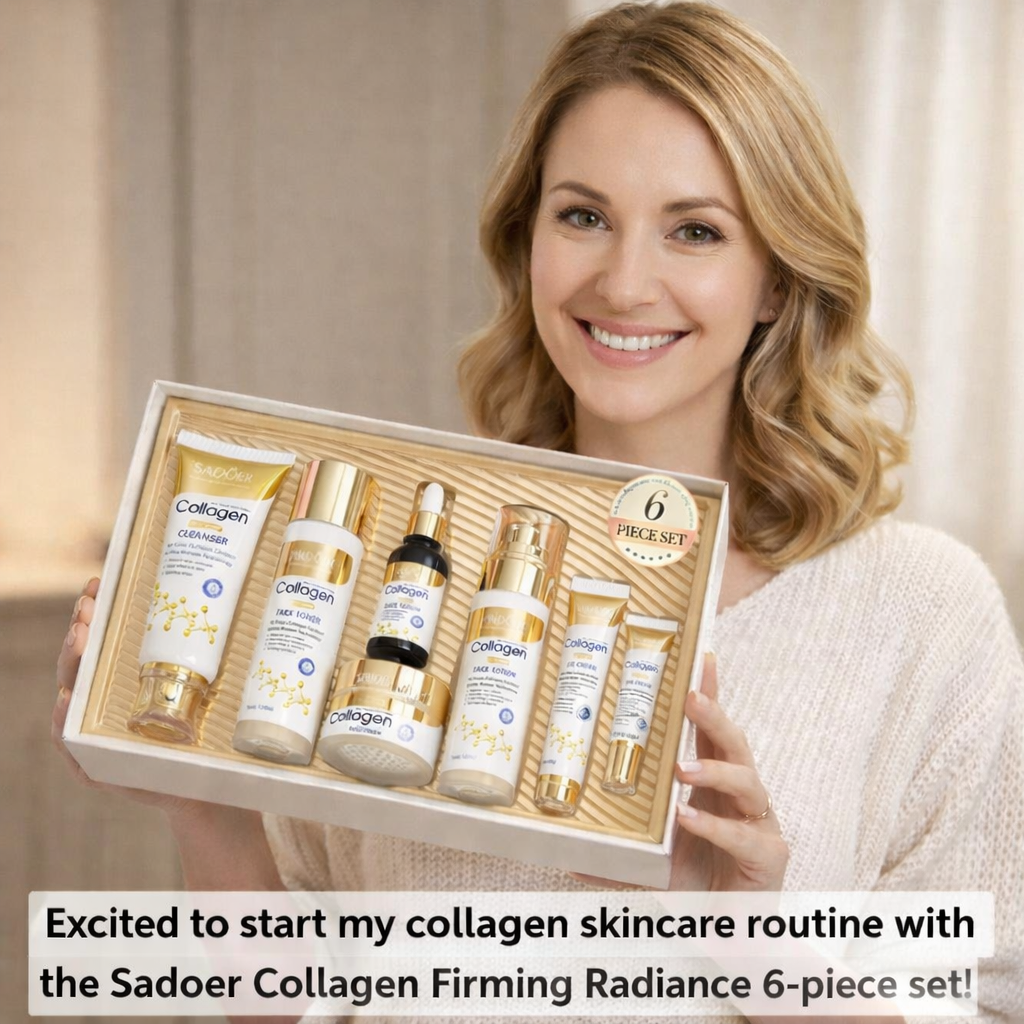 6 in 1 Sadoer Collagen Radiance firming anti aging set