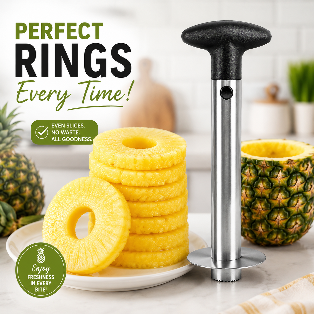 3 in 1 Pineapple Peeler, Corer and Slicer