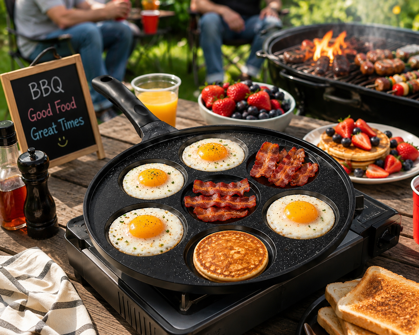 7-Hole Non Stick Pancake Pan