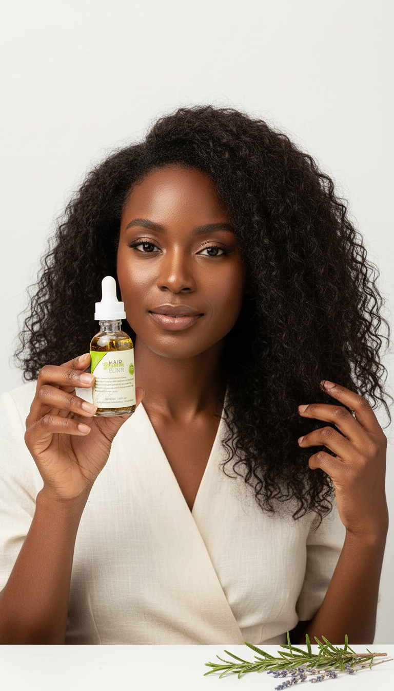 100% Natural Organic Hair Growth Elixir with Rosemary, Castor, Almond Oil Men Women Scalp Care Serum Hair Treatment Growth Oil