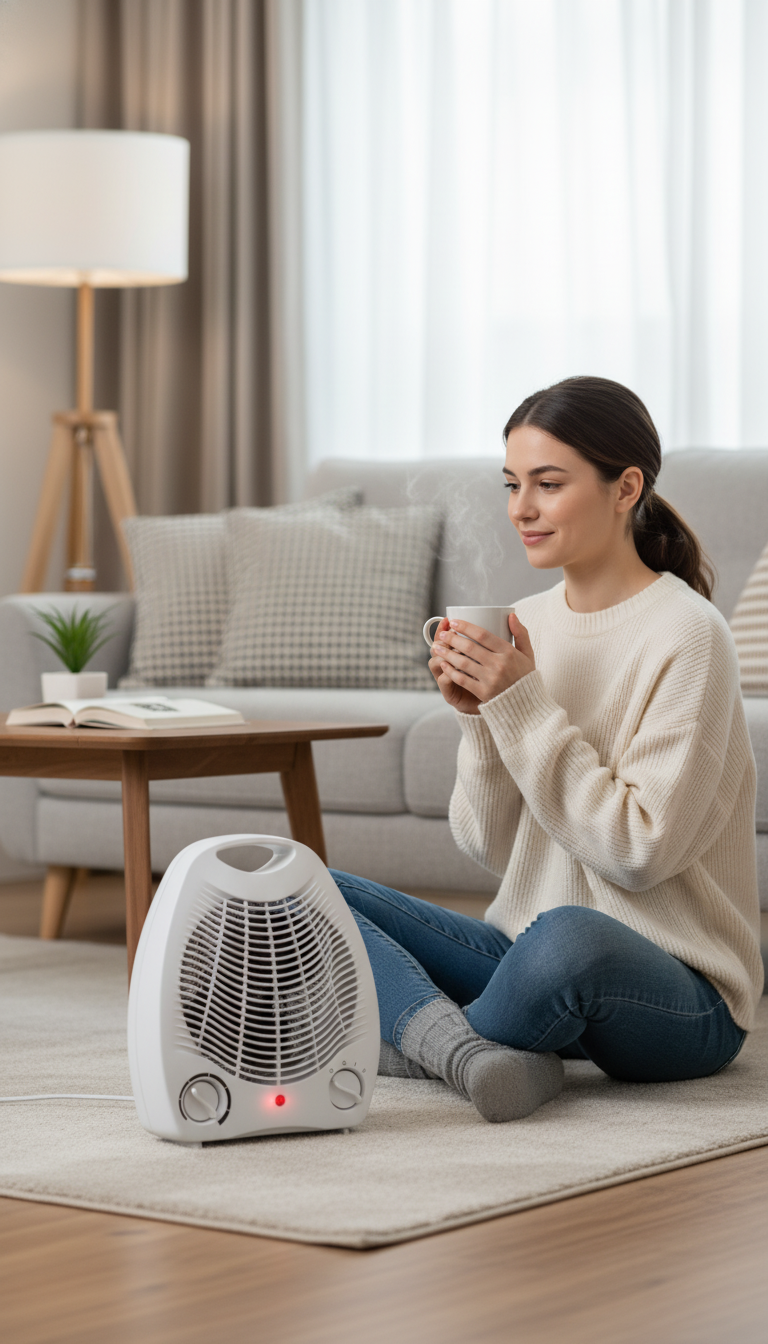 Portable Electric Fan Room Heater