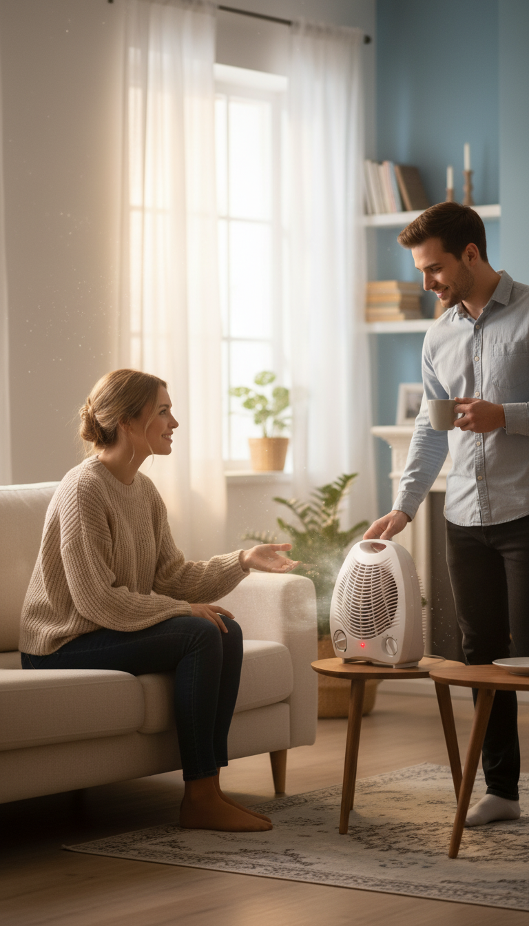 Portable Electric Fan Room Heater