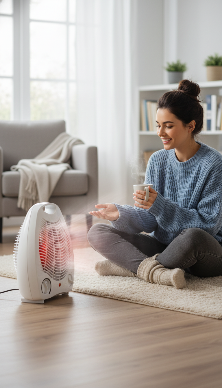 Portable Electric Fan Room Heater