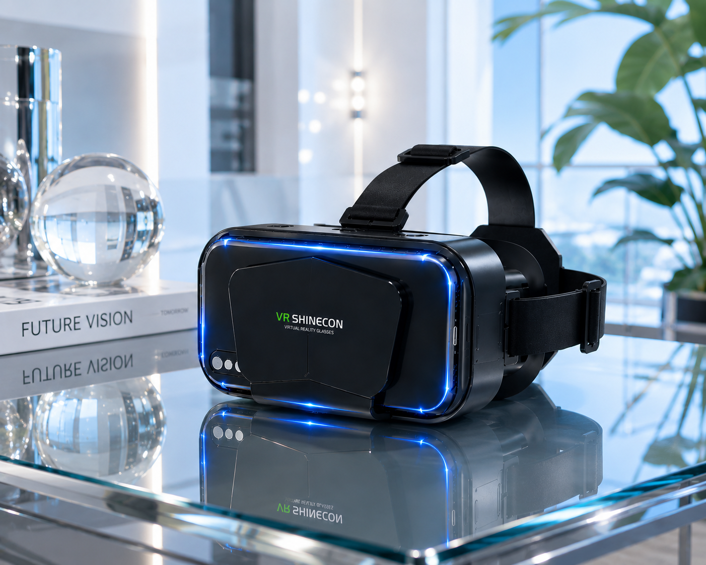 VR Shinecon 3D VR Headset – Immersive Virtual Reality Glasses for Smartphones