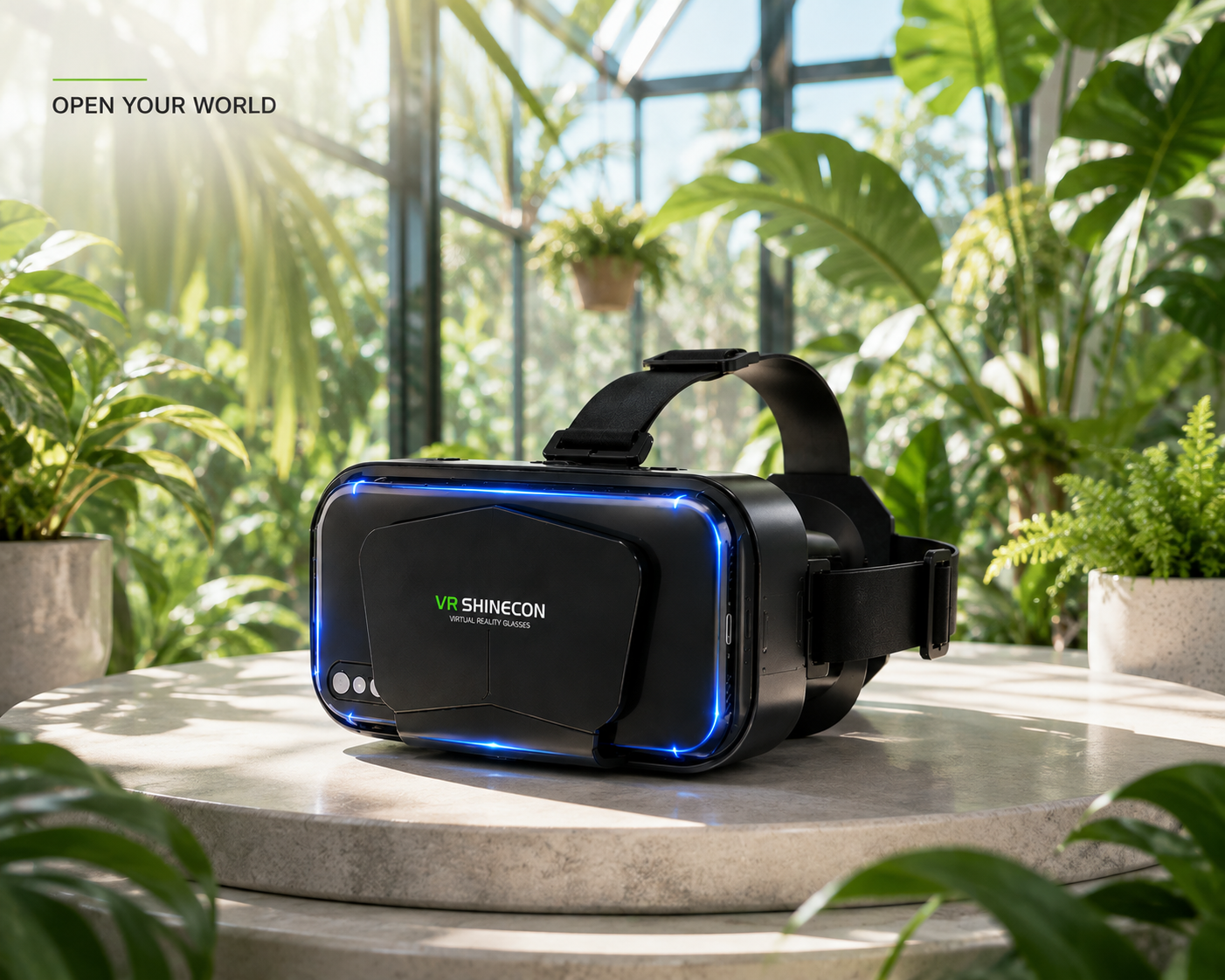 VR Shinecon 3D VR Headset – Immersive Virtual Reality Glasses for Smartphones