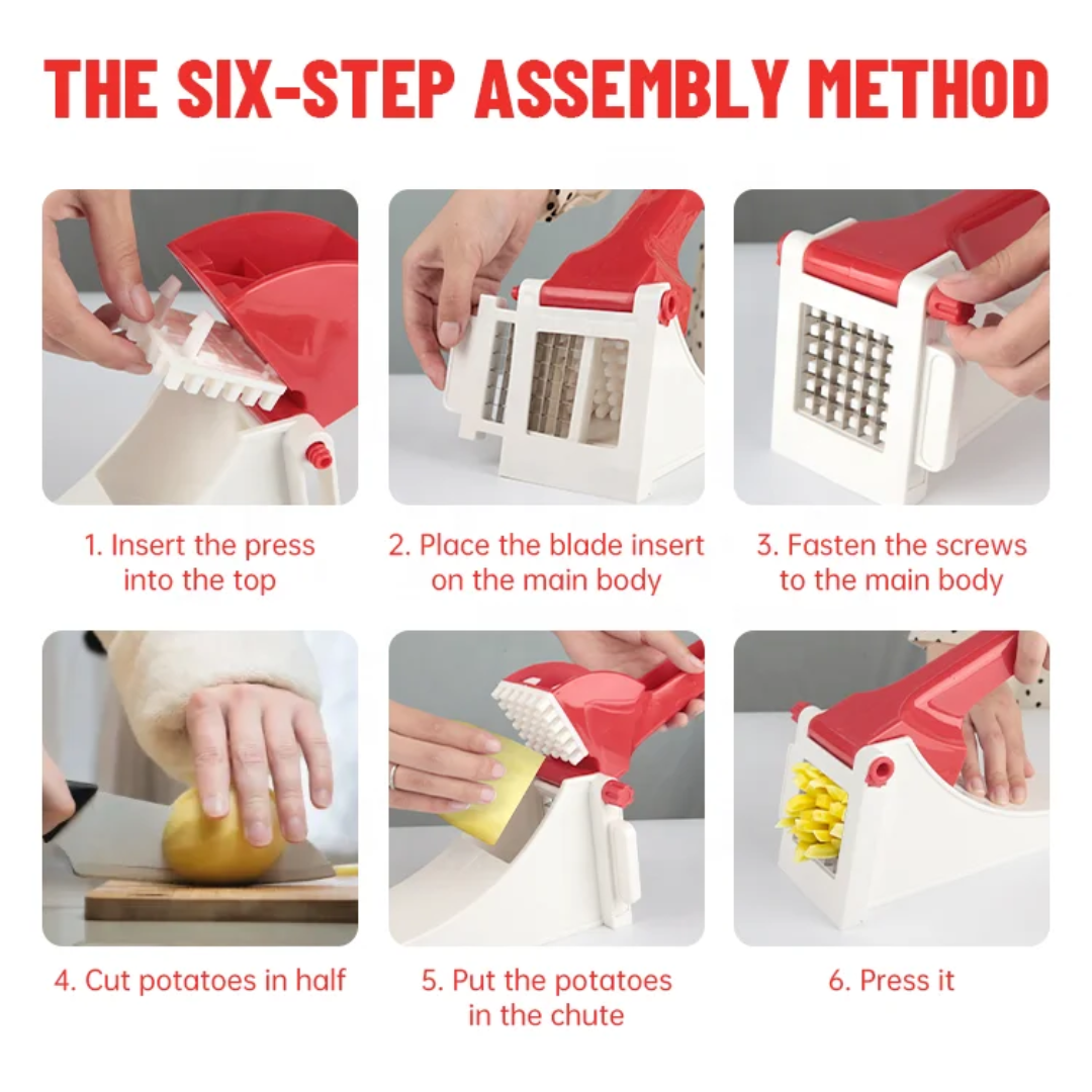 Easy Press Potato Cutter & French Fry Slicer