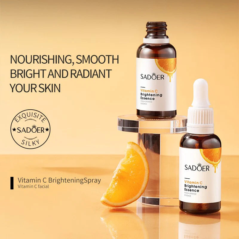 SADOER Vitamin C Orange Extract Essence Skin Rejuvenating Revitalizer Facial Serum