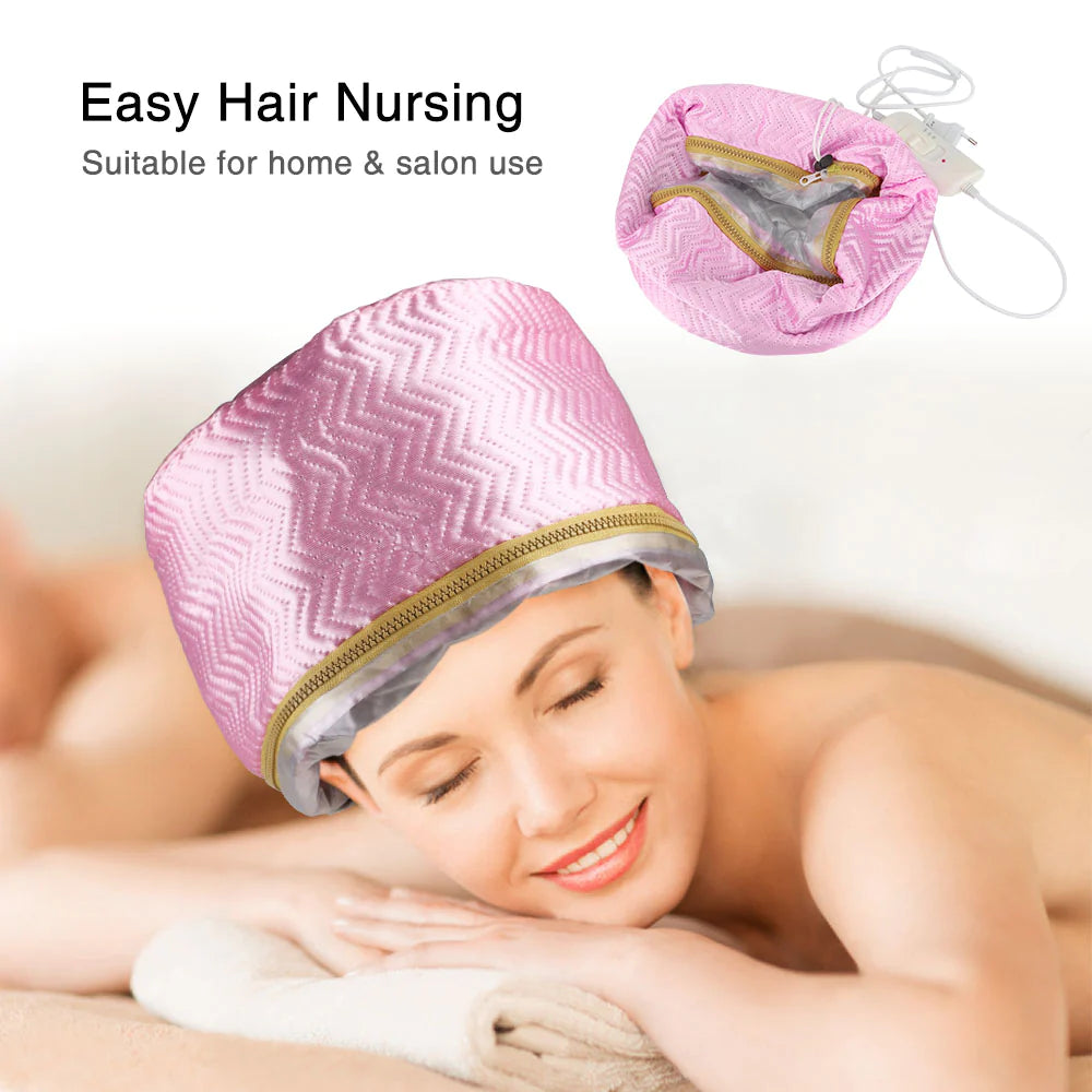 Hair Steamer Cap Dryer, Thermal Treatment Hat ,Beauty SPA for Nourishing Hair