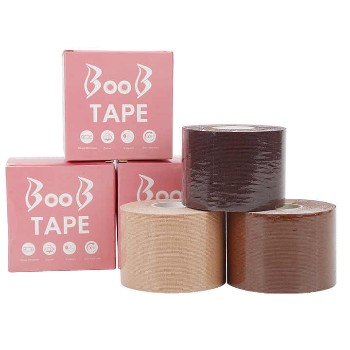 2pack Breast lifting tape, breathable Roll Adhesive 5cm Waterproof Boob Lifting Tape Breast Lift Tape Boob Body Tape for Women