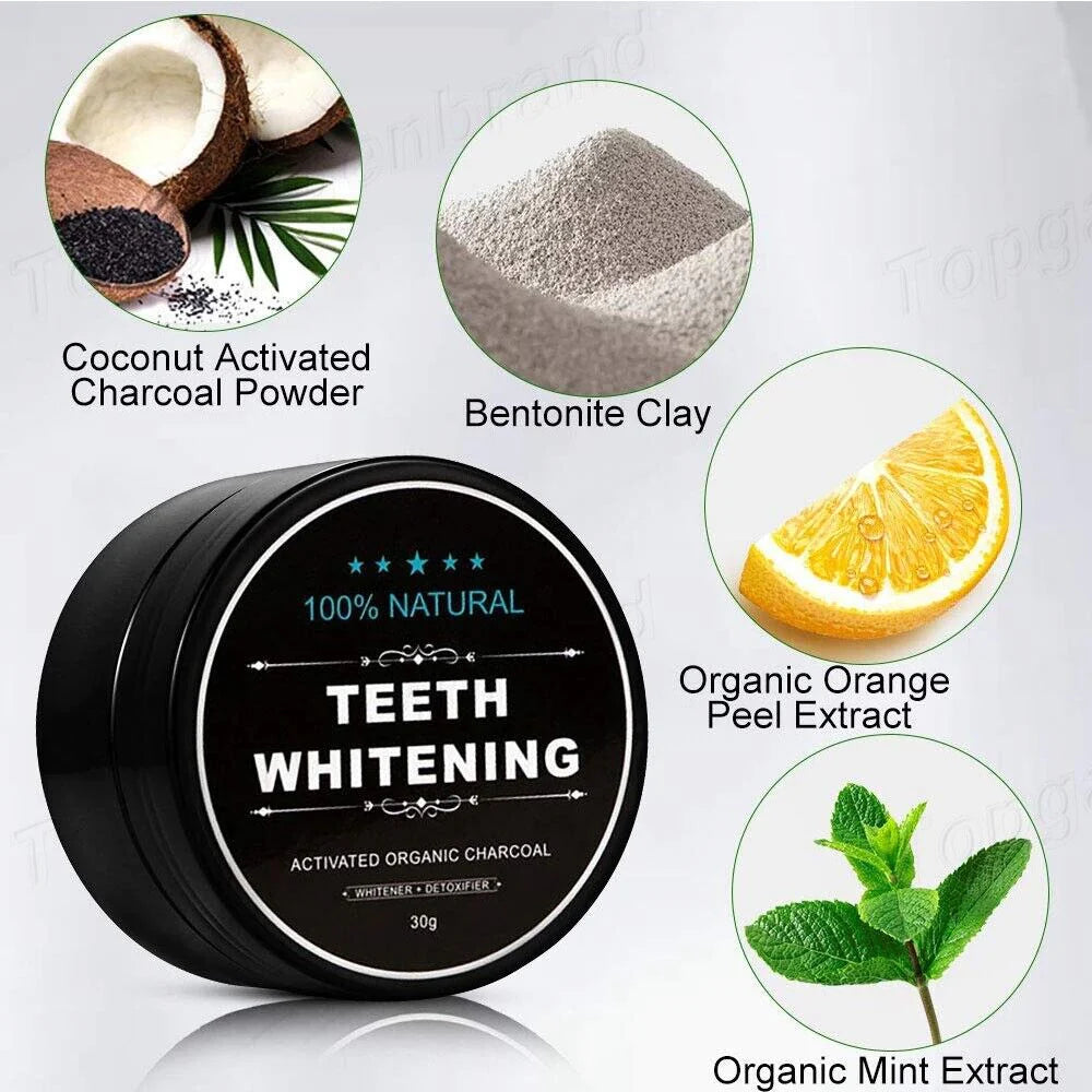 All Natural Activated Charcoal Teeth Whitening Powder