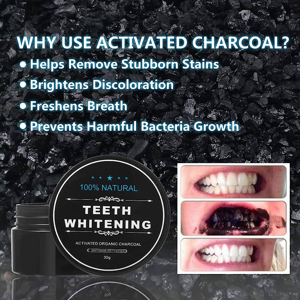 All Natural Activated Charcoal Teeth Whitening Powder